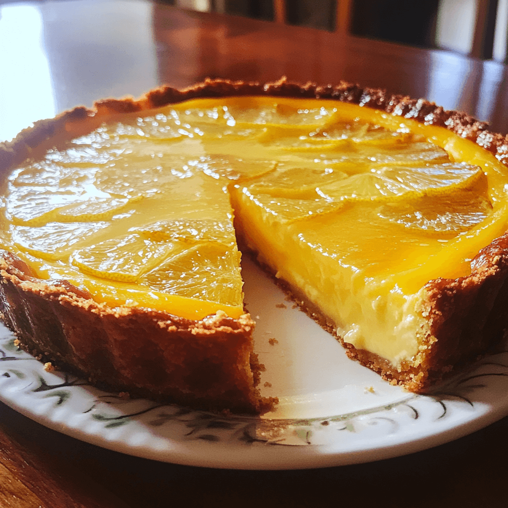 tarta de limón casera