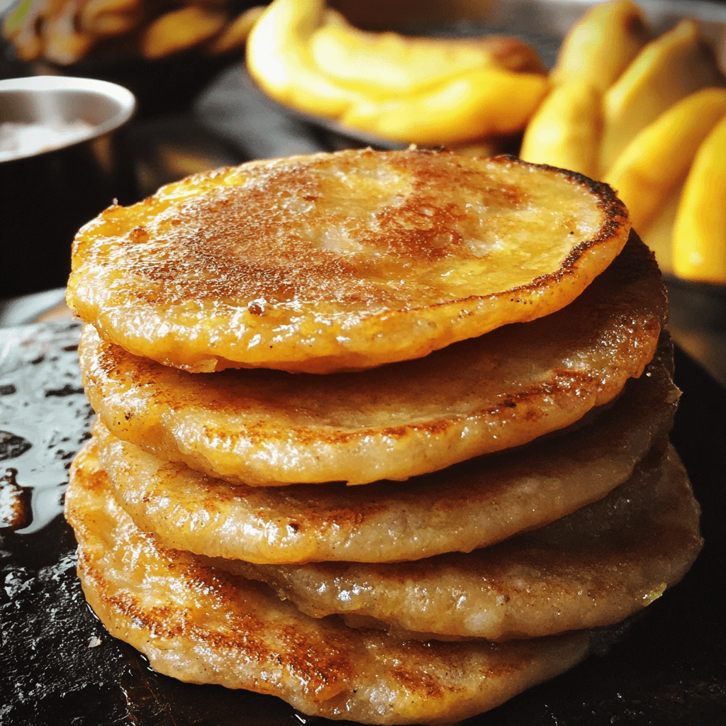 tortitas de plátano