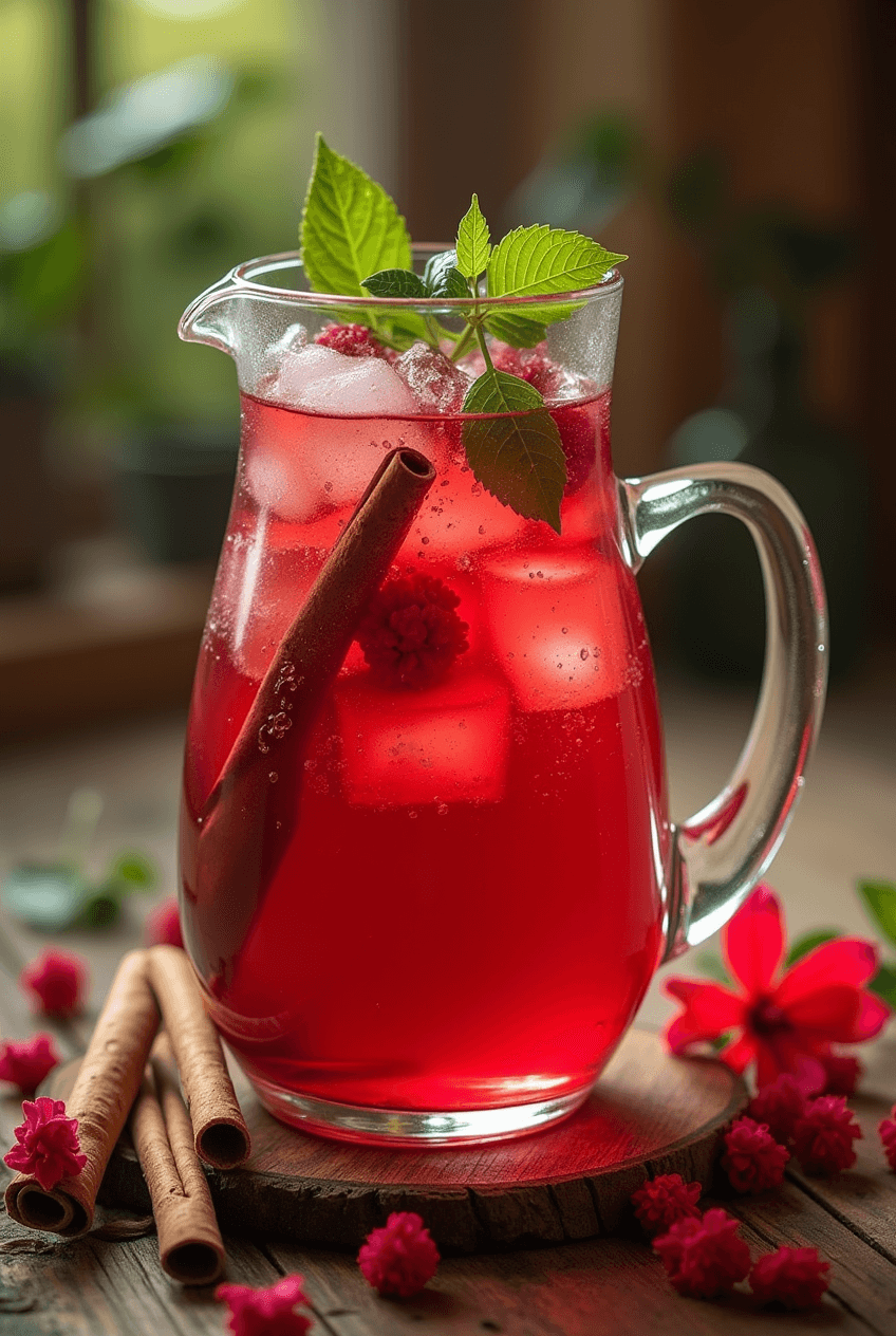 Té de Jamaica con Canela y Laurel
