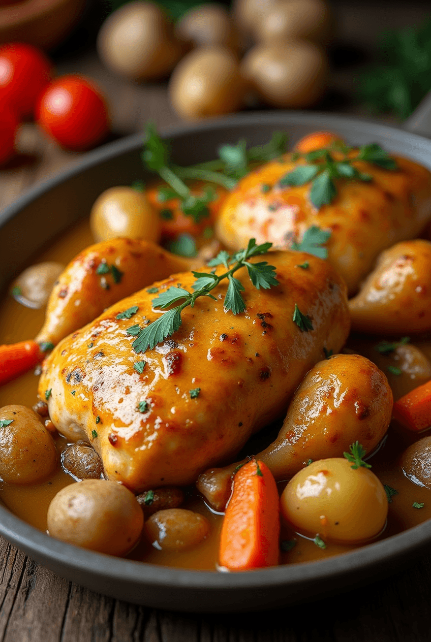 pollo a la mostaza al horno