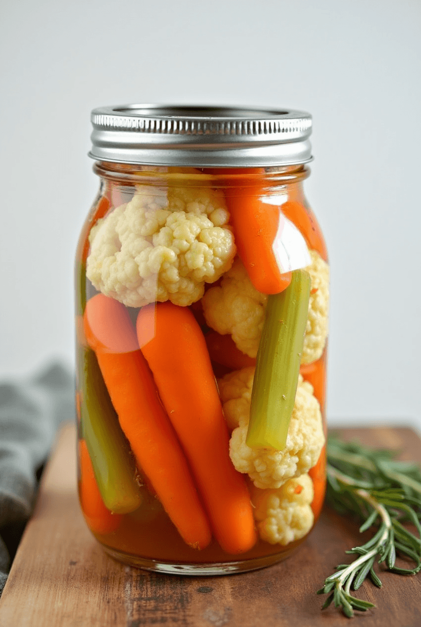 Verduras en Escabeche Rápido de Nevera