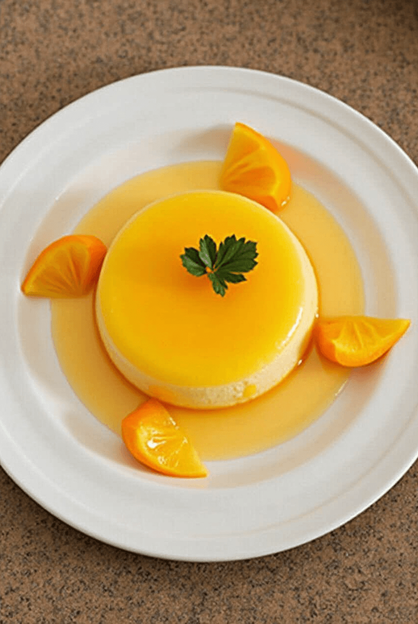 Flan de Naranja