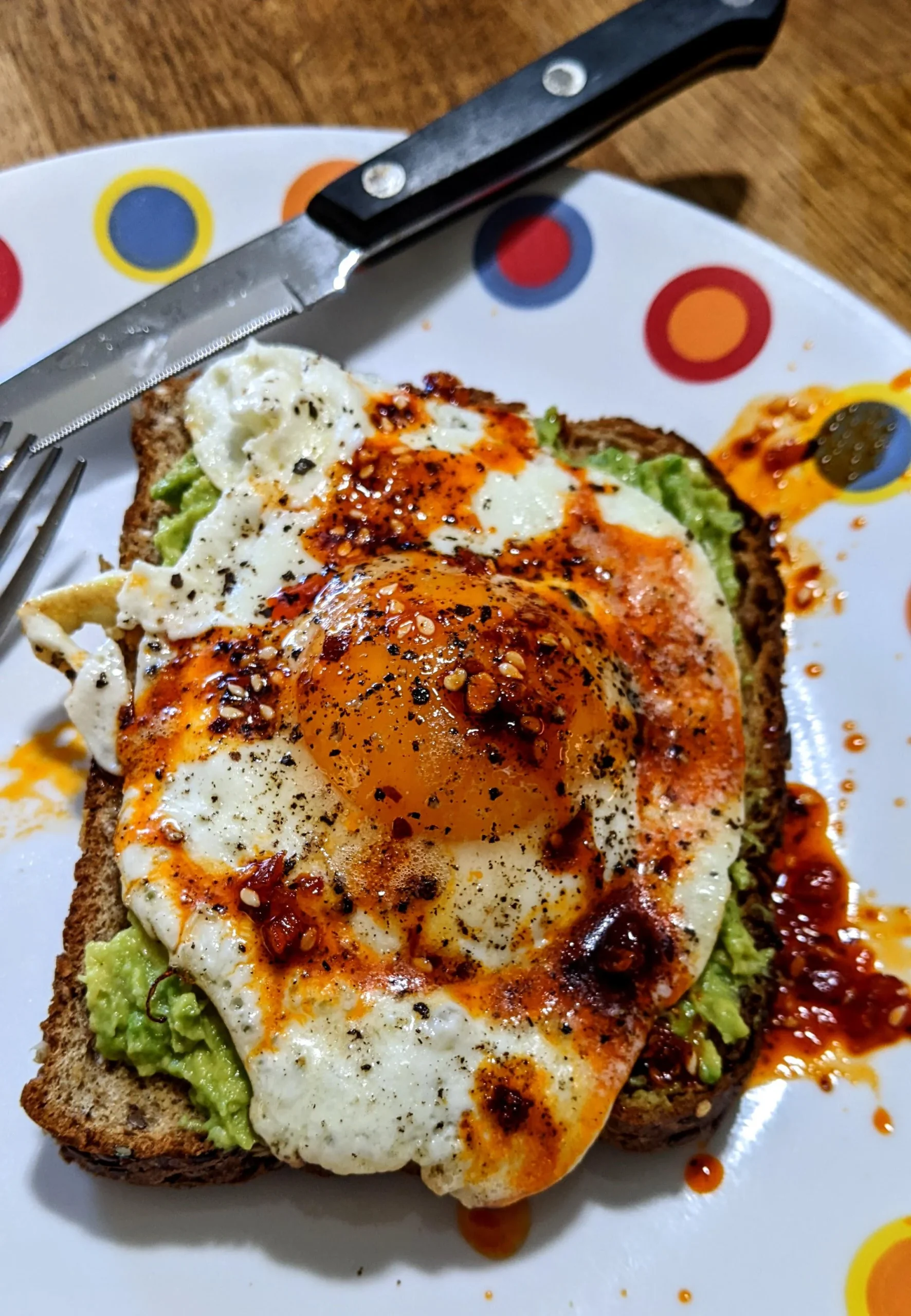 Huevos Fritos con Chili Crisp