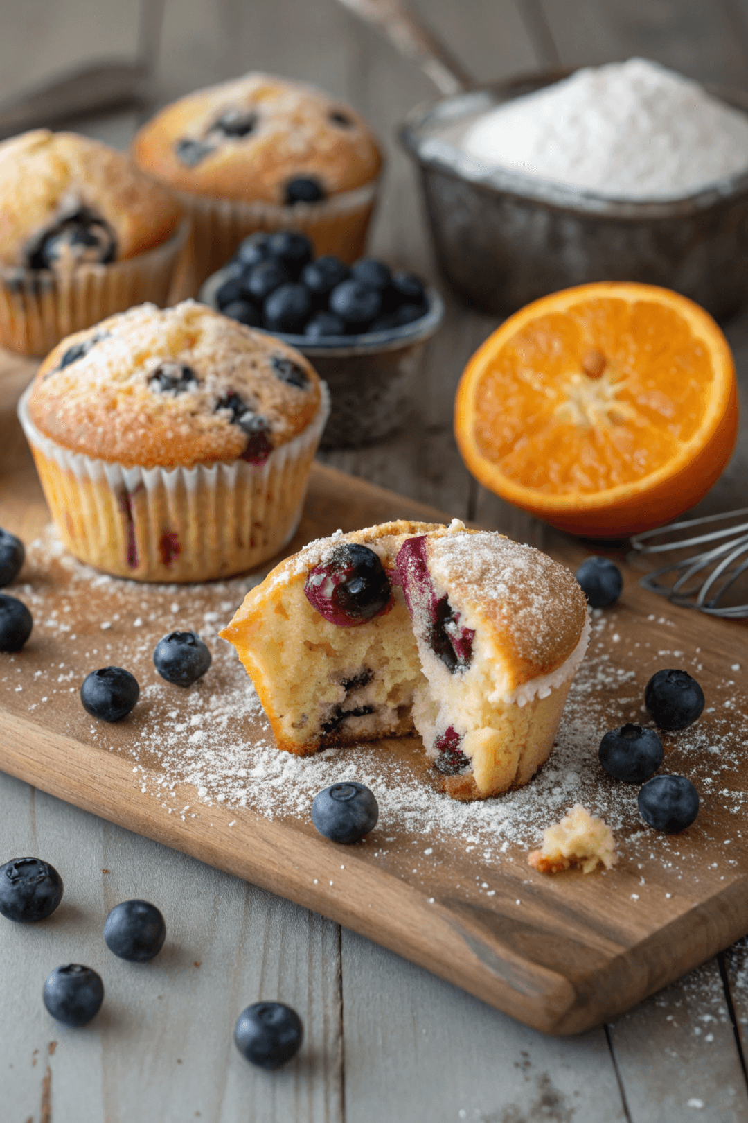 Muffins de Arándano y Naranja