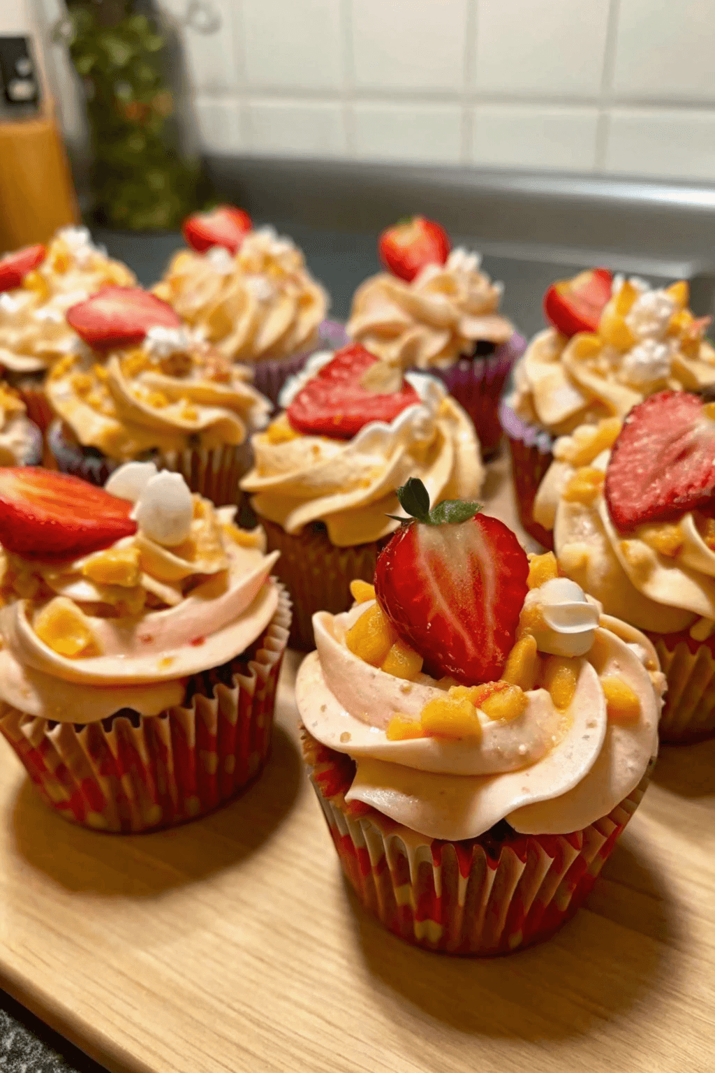 Muffins de Café y Fresa