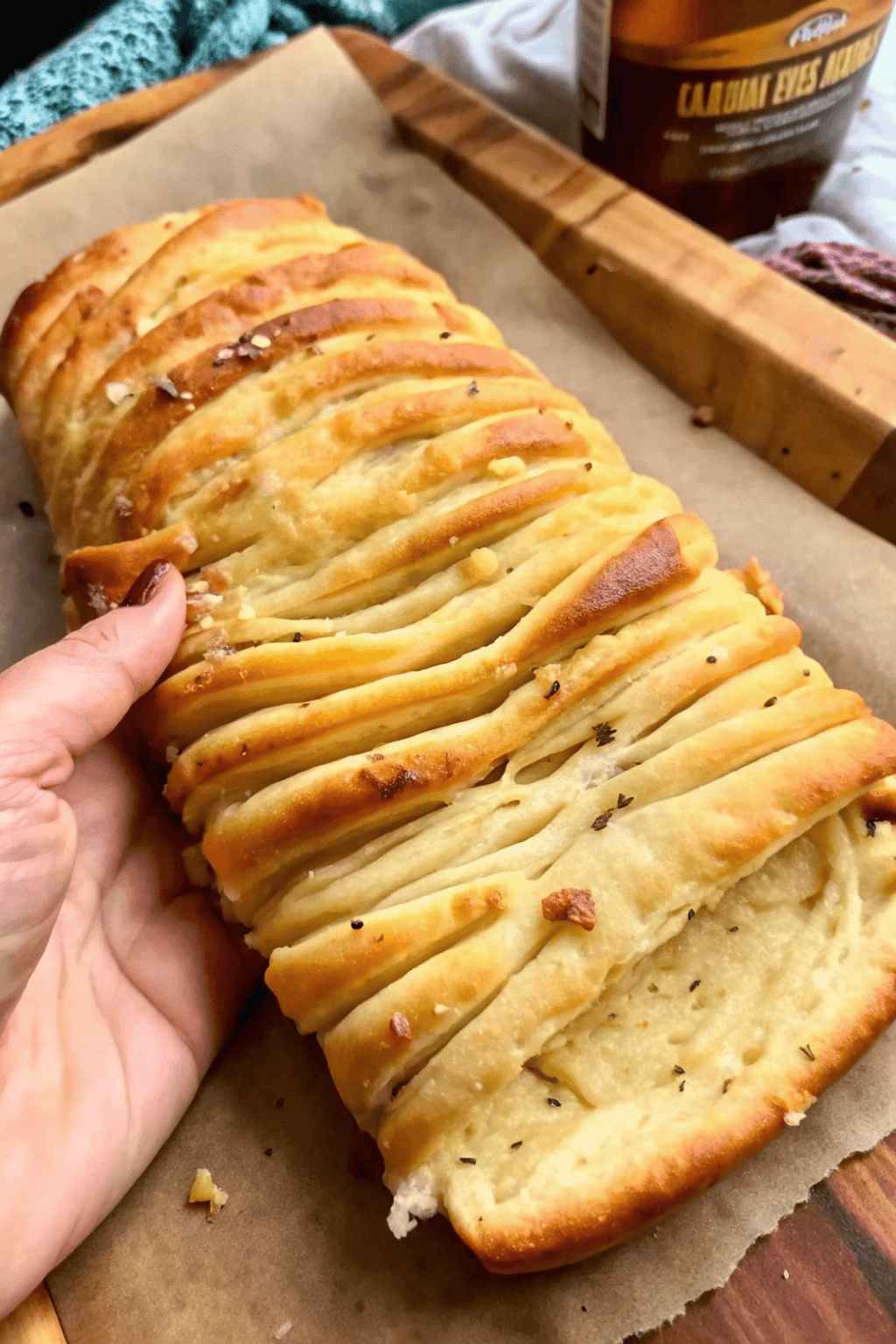 Pan de Romero y Ajo sin Amasado