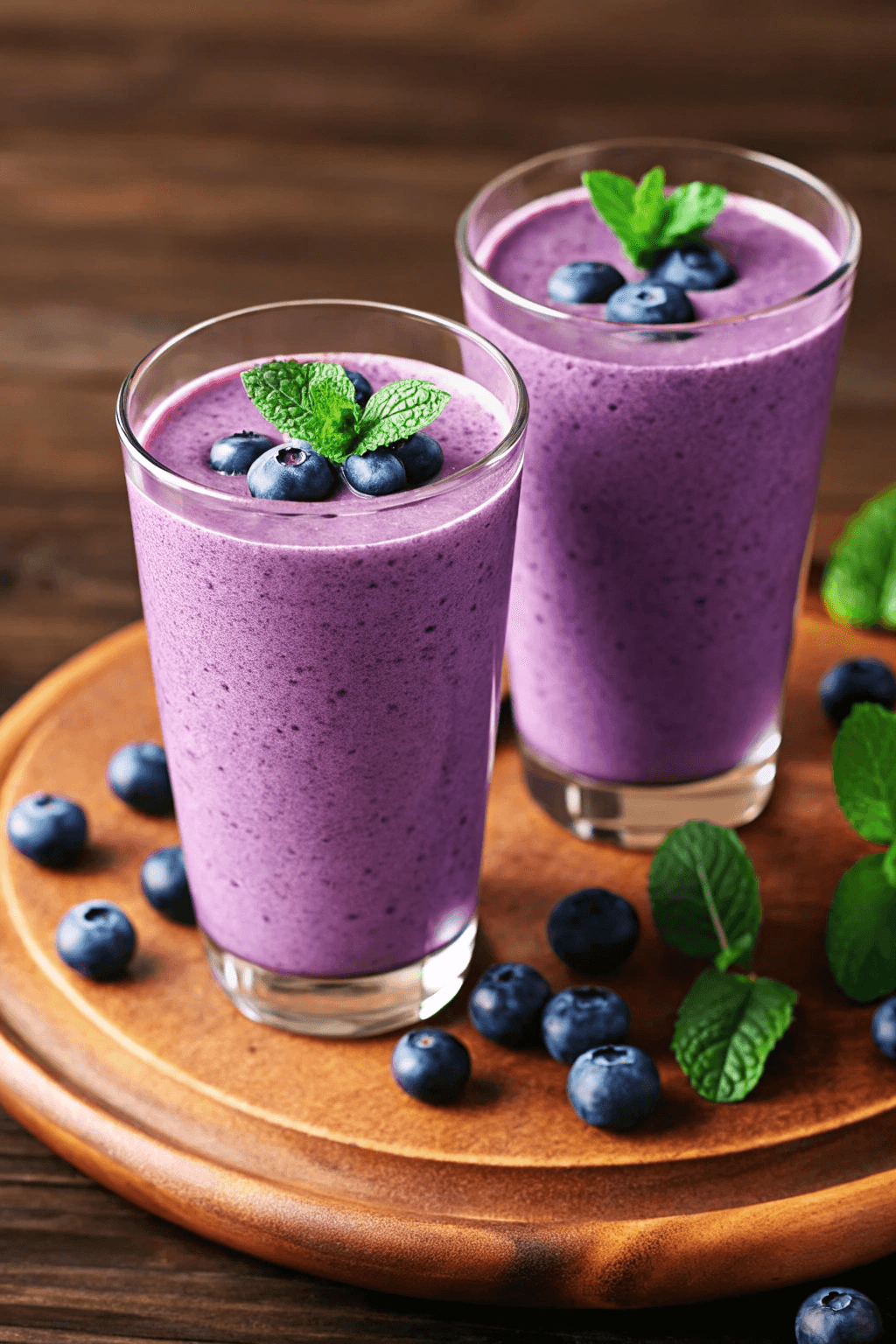 Receta De Batido De Arándanos