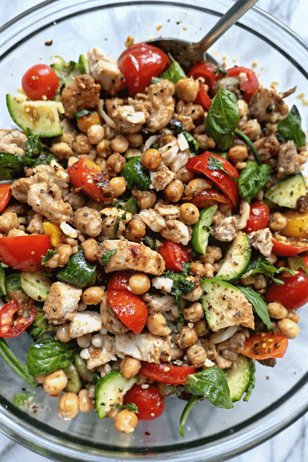Receta De Ensalada de Garbanzos Fácil