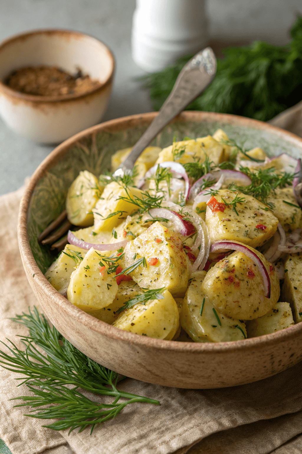 Receta De Ensalada de Patata Vegana