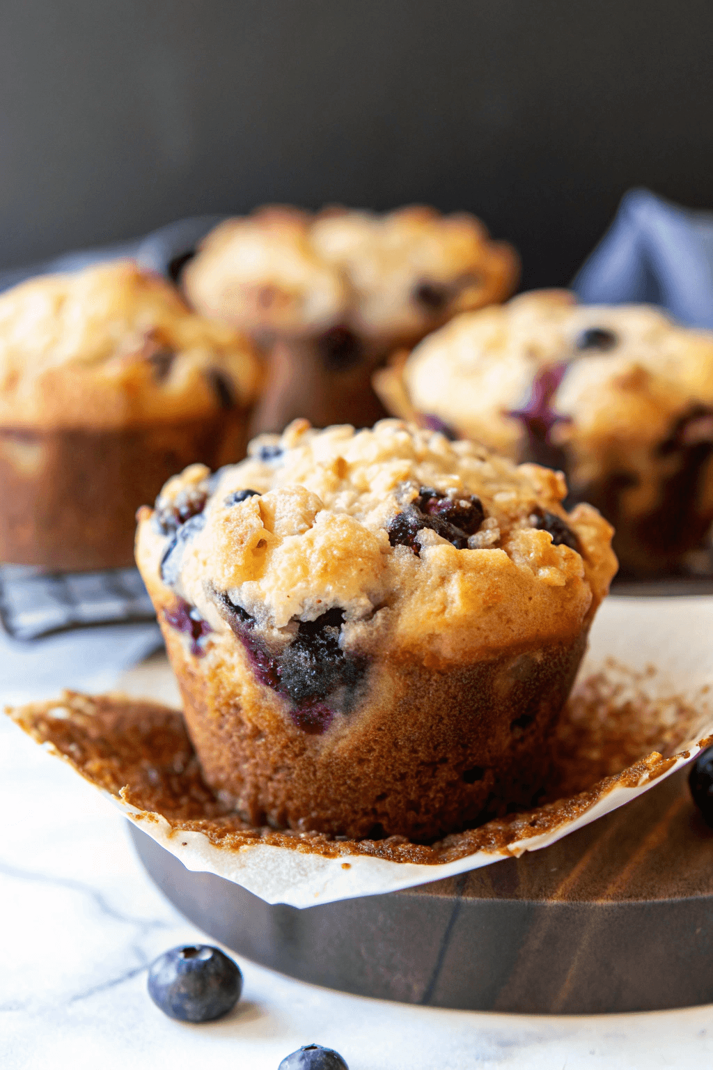 Receta De Muffins De Arándanos Y Coco Suaves Y Deliciosos