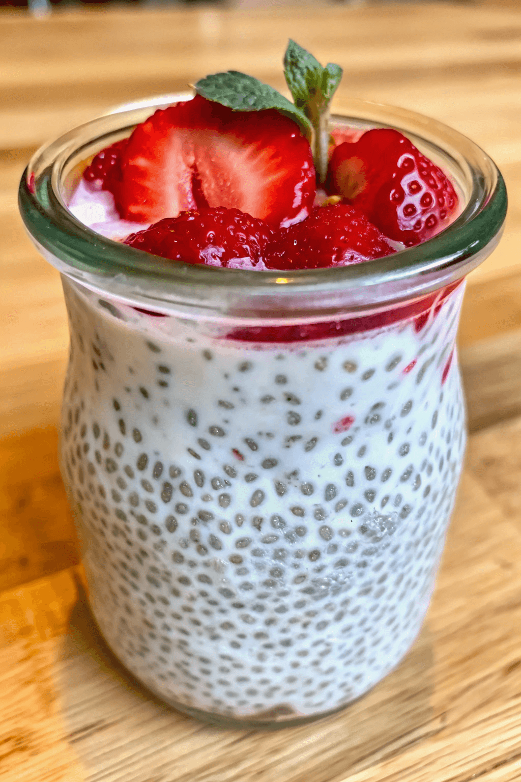 Receta De Pudin De Chía Y Fresas