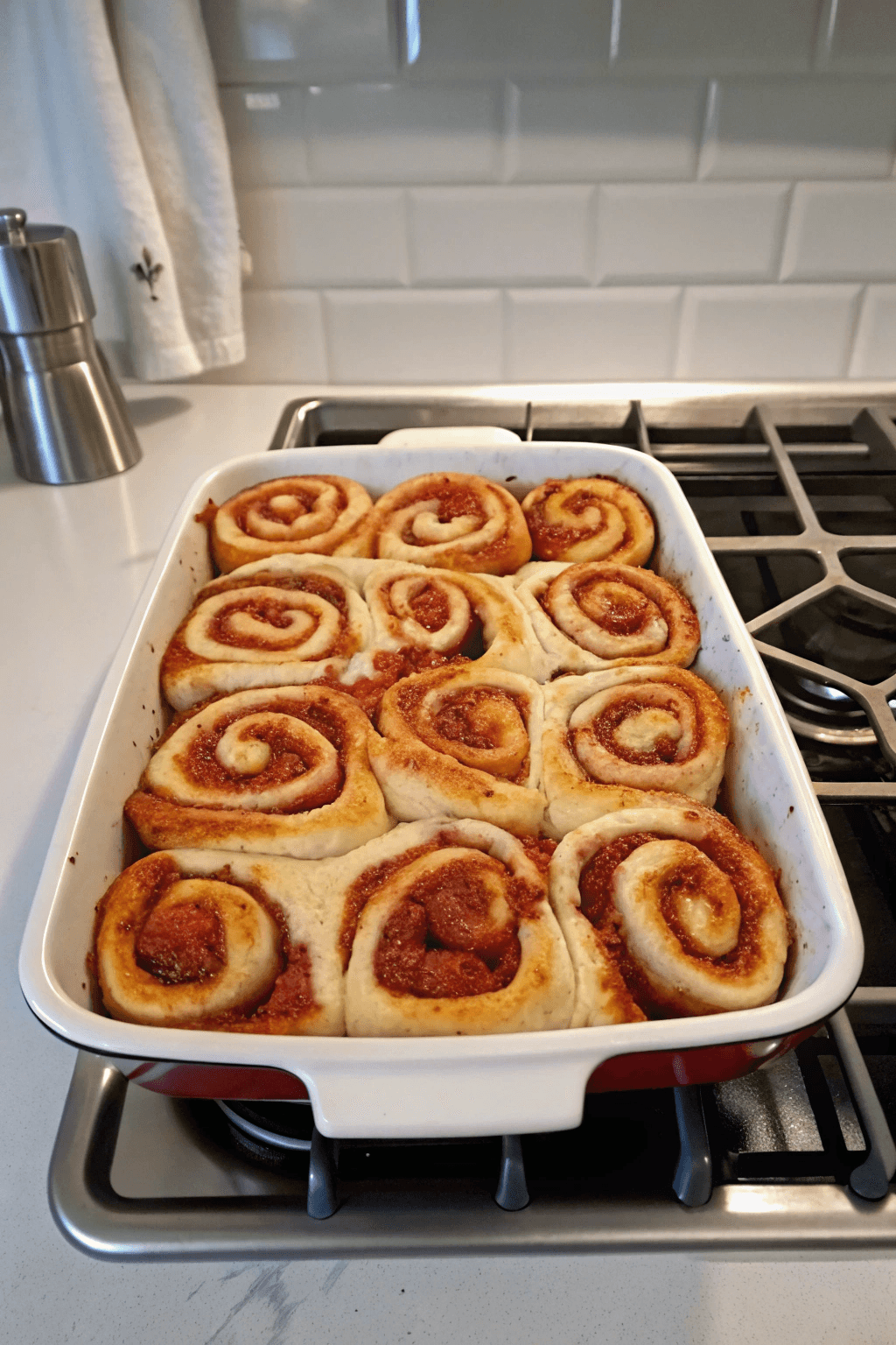 Rollos de Canela con Fresa