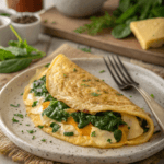 Omelette de Espinaca y Queso