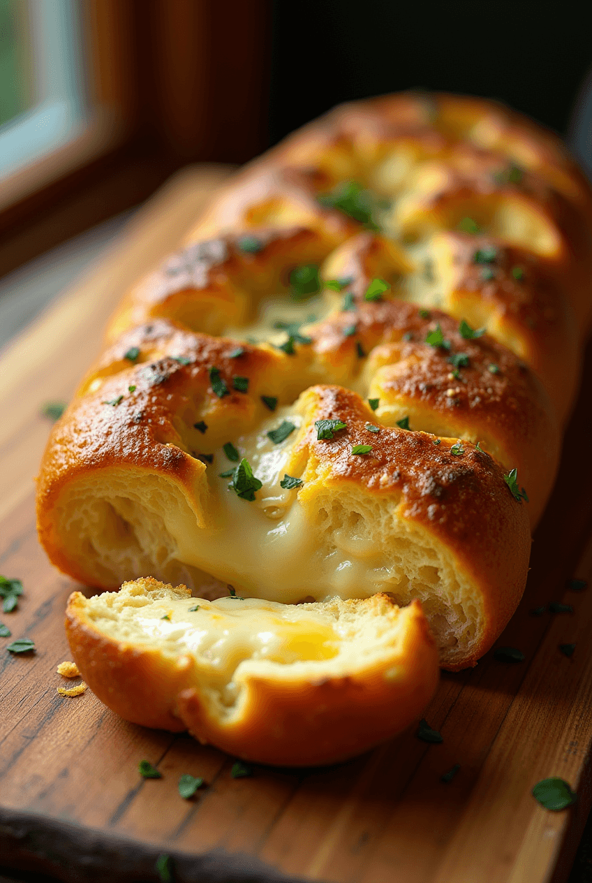 Pan de Ajo con Queso Fácil y Rápido