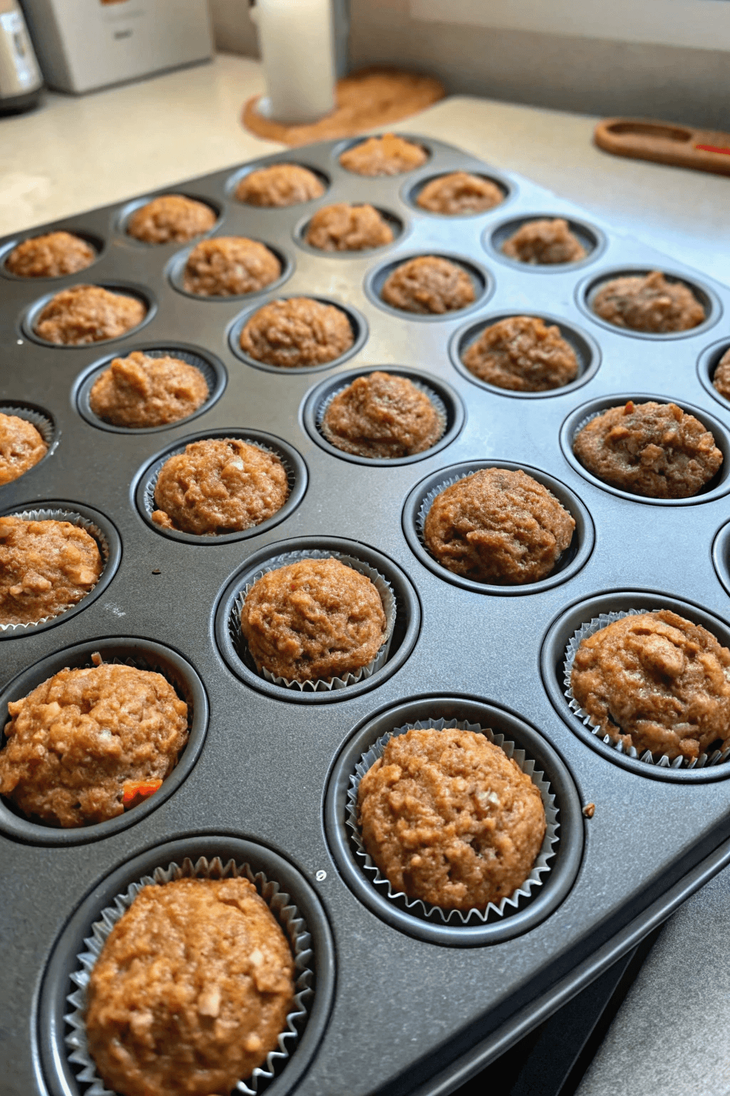Receta de Muffins hawaianos de piña y zanahoria