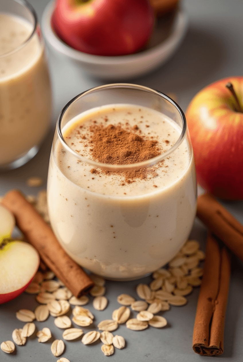Licuado de Manzana, Canela y Avena