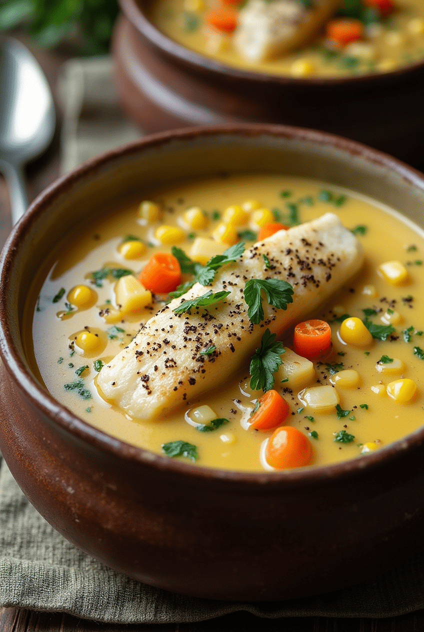 Chupe de pescado peruano