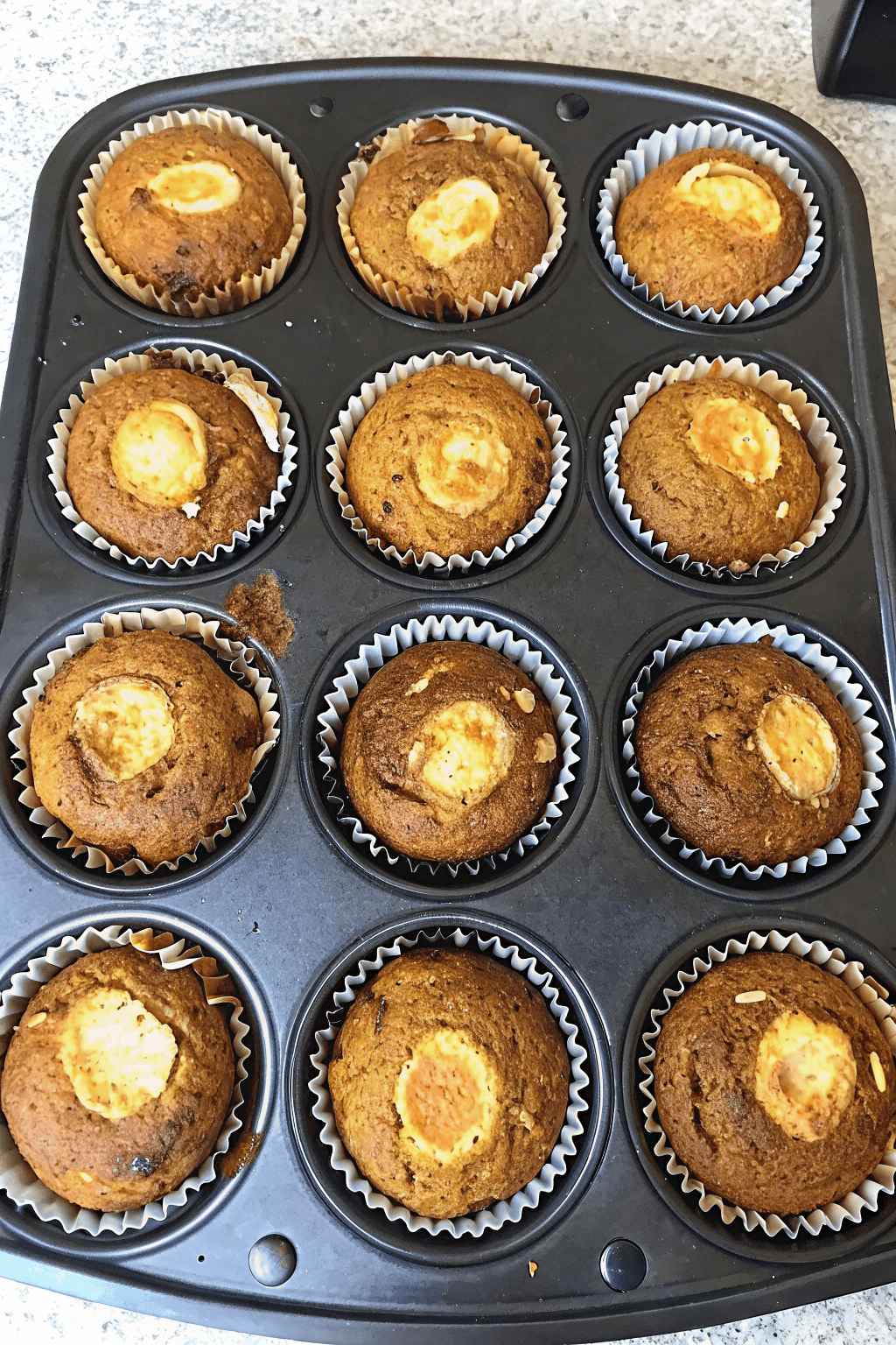 Muffins de Calabaza y Queso Crema