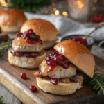 Deslizadores de Pavo con Arándano, Receta de Deslizadores de Pavo, Mini sándwiches de pavo, Pavo con salsa de arándano, Receta fácil de deslizadores.