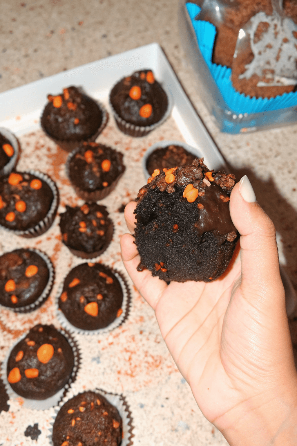 Muffins de Chocolate y Plátano