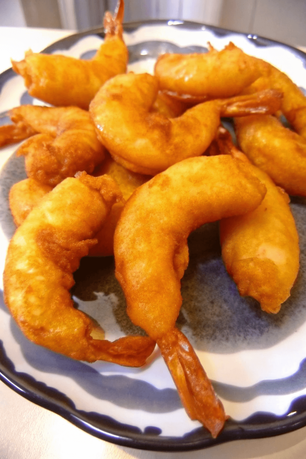 Camarones en gabardina