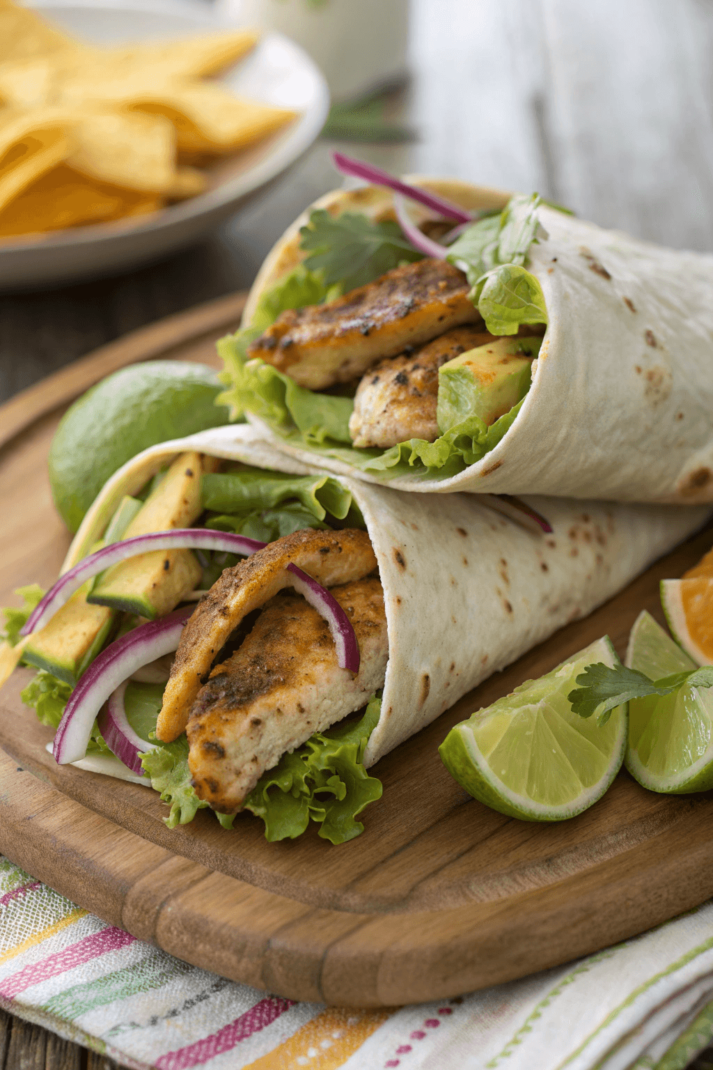 Wrap de Pollo Cítrico