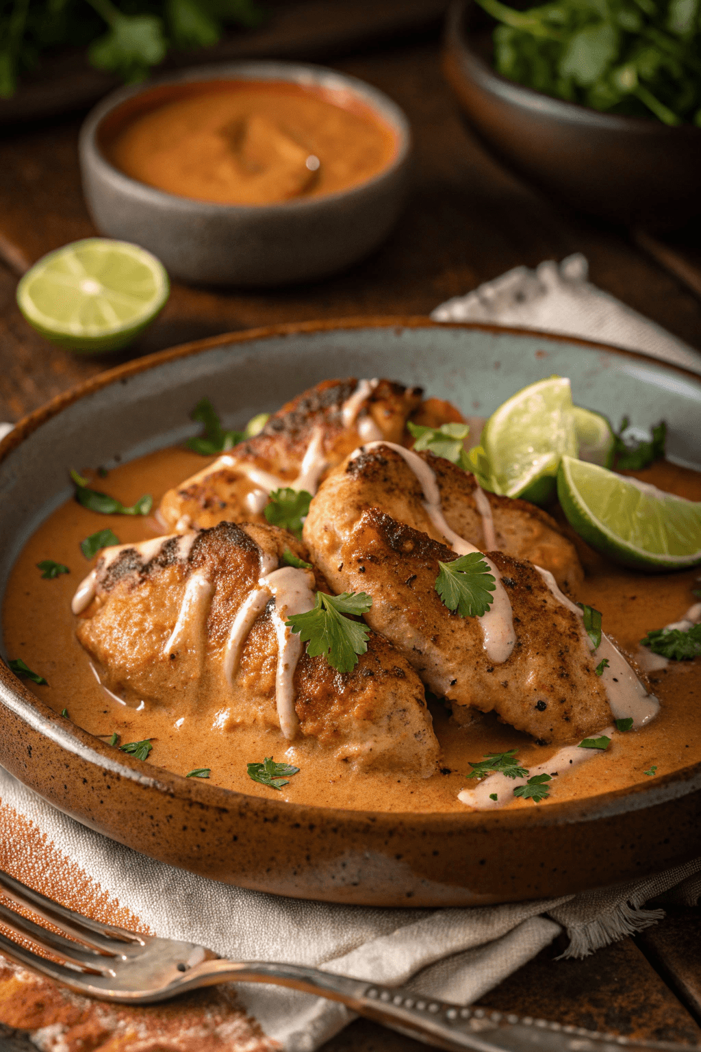 Pollo en Crema de Chipotle