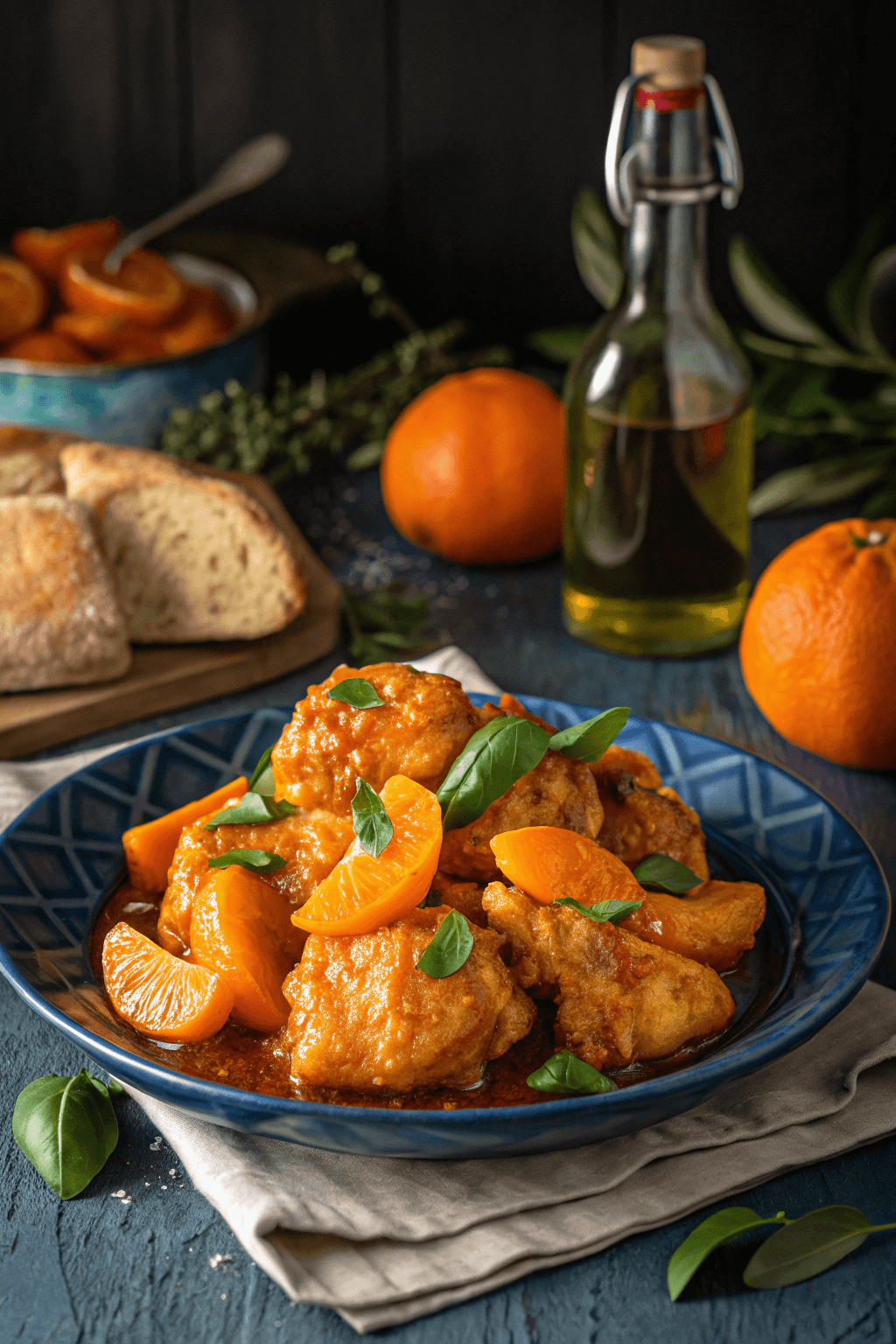 Pollo a la Mandarina
