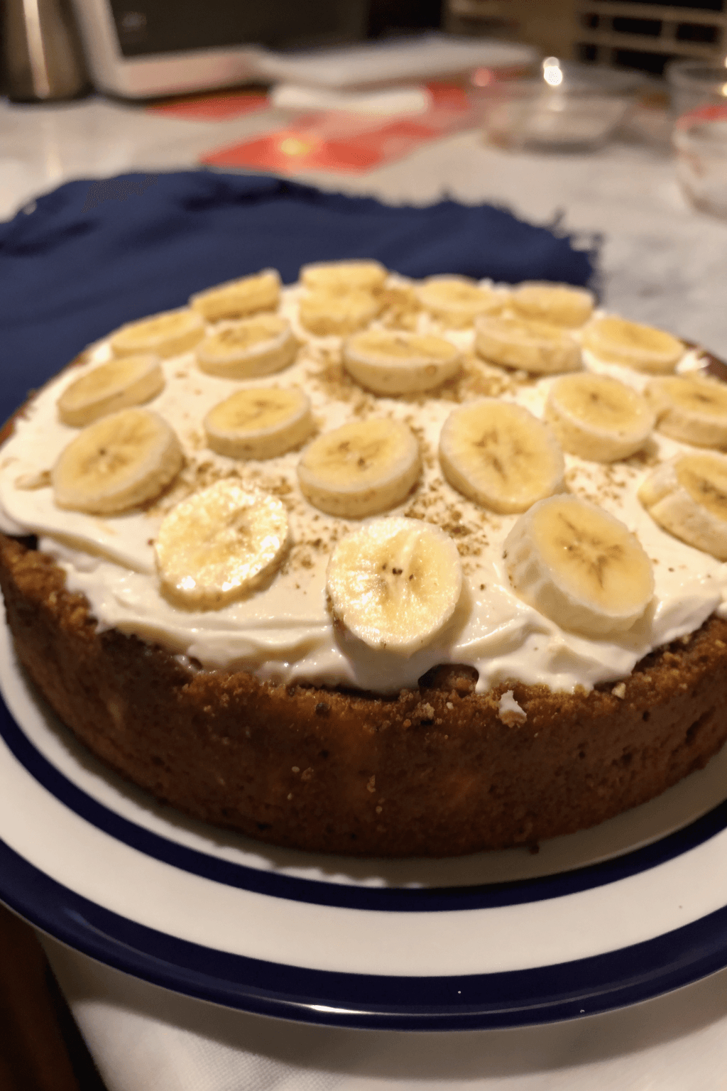 Barritas de Cheesecake con Pudin de Plátano