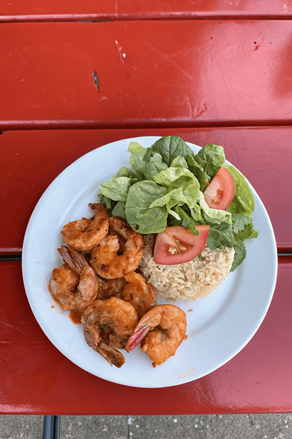 Camarones a la diabla con mango