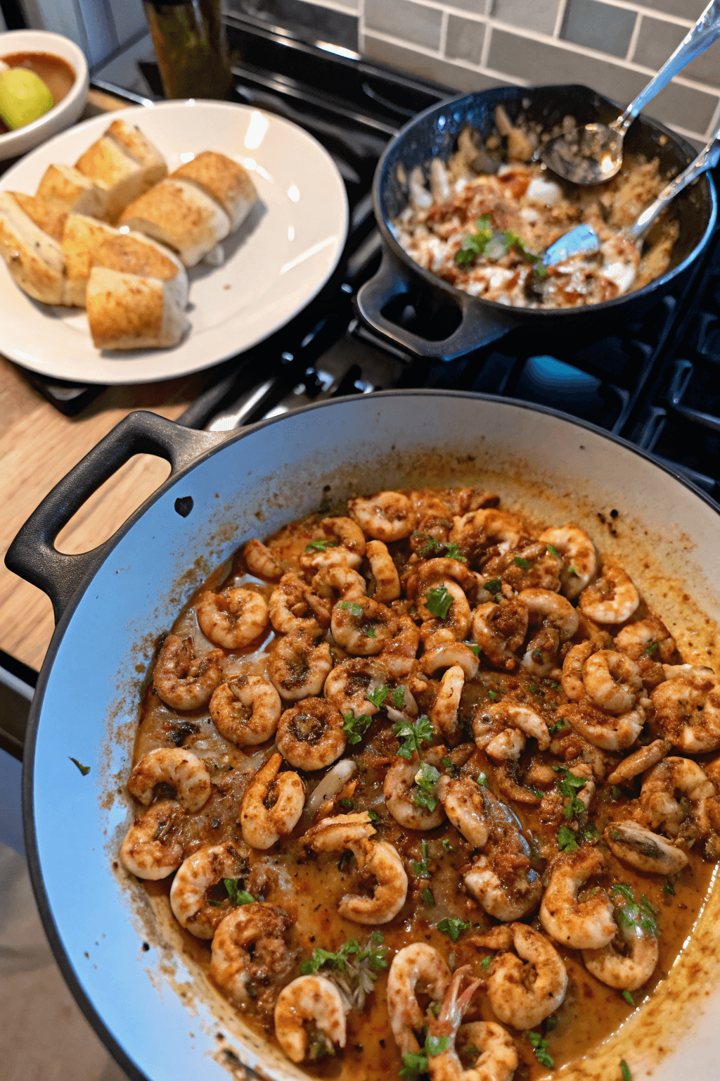 Camarones a la bilbaína