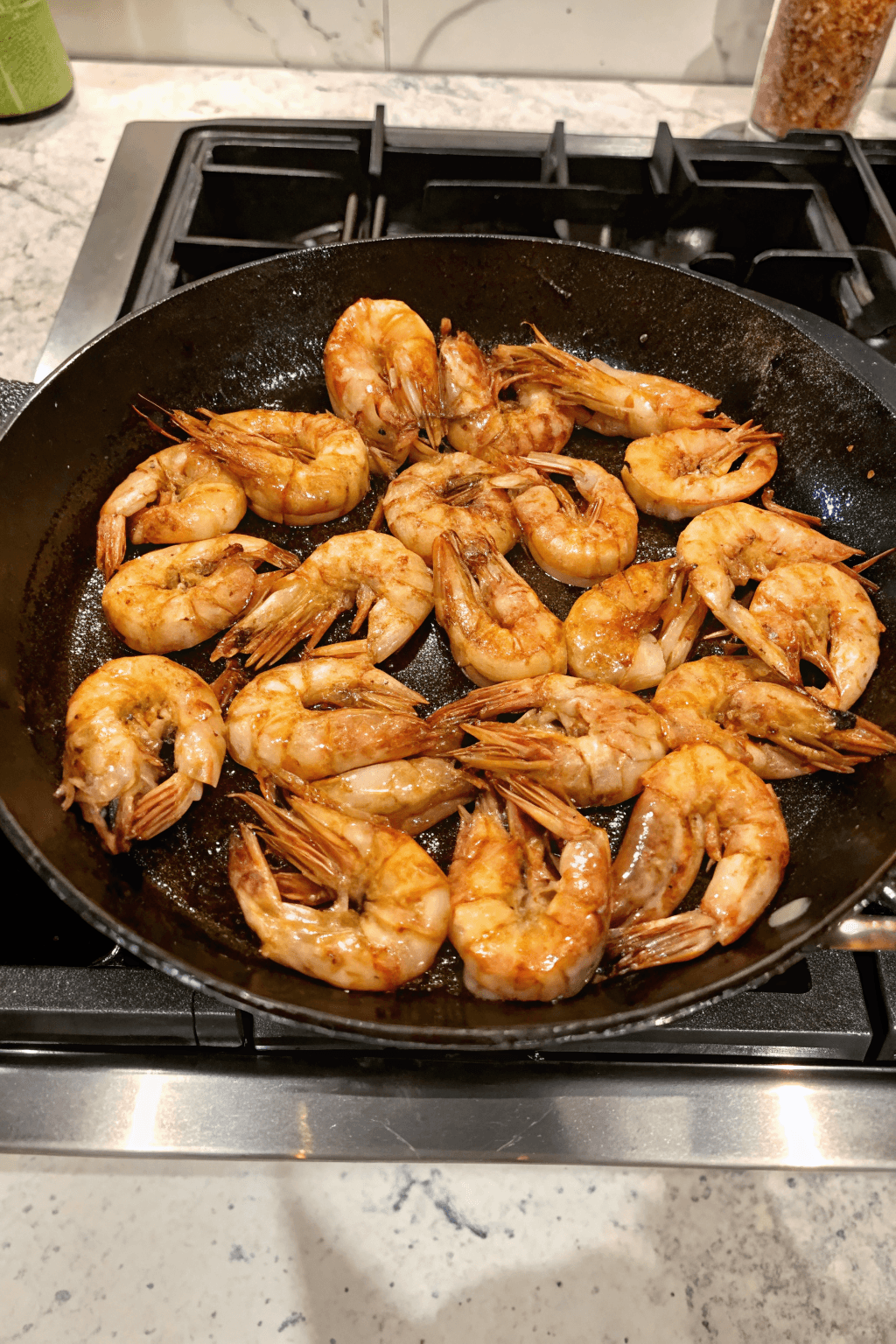 Camarones al horno con hierbas provenzales