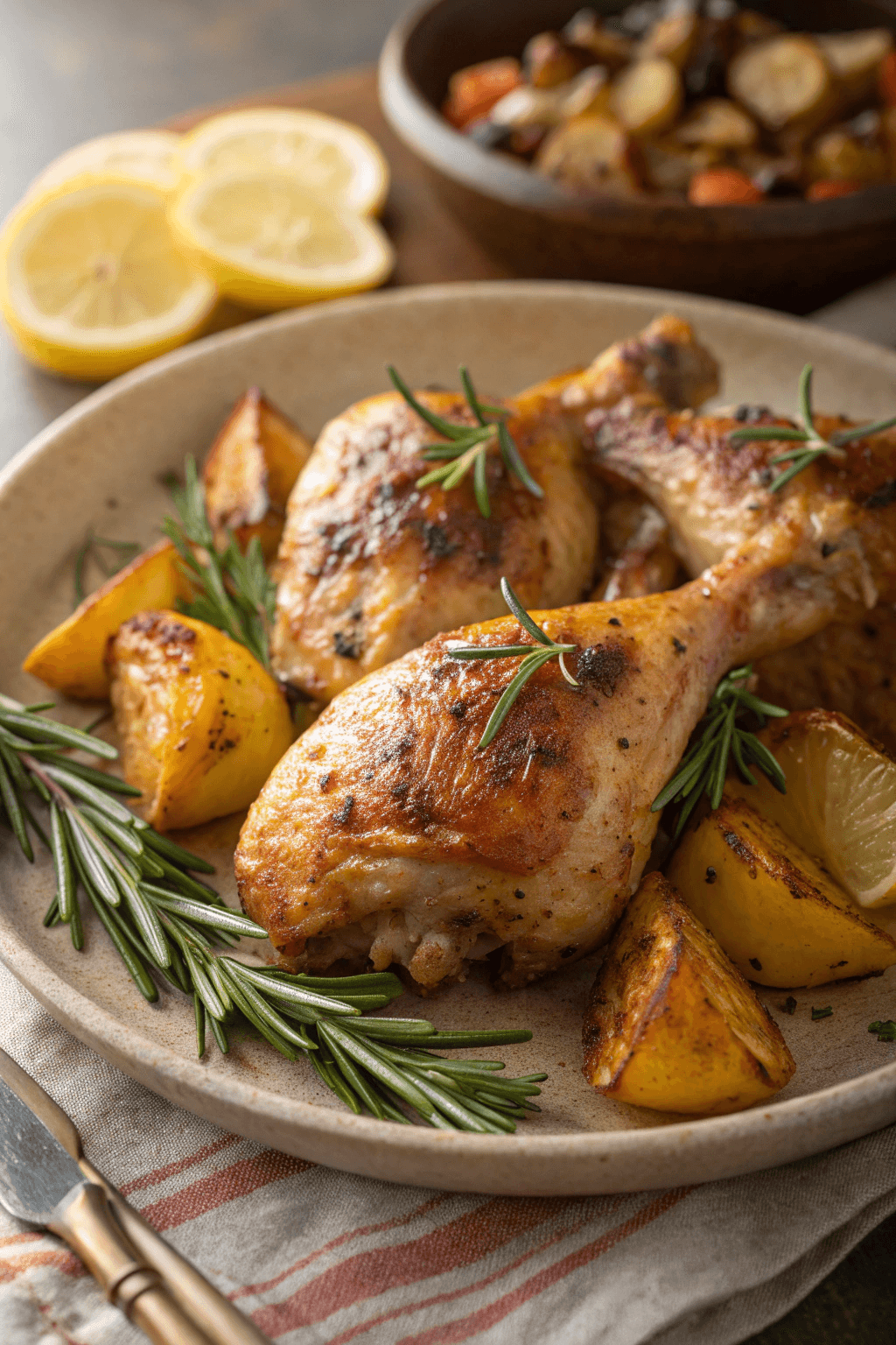 Pollo al Horno con Romero y Limón