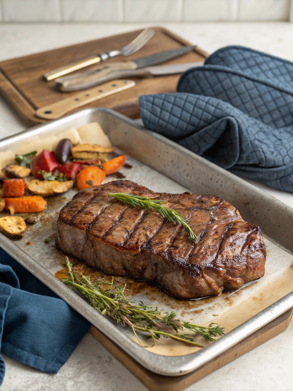 Cocinar bistec en el horno