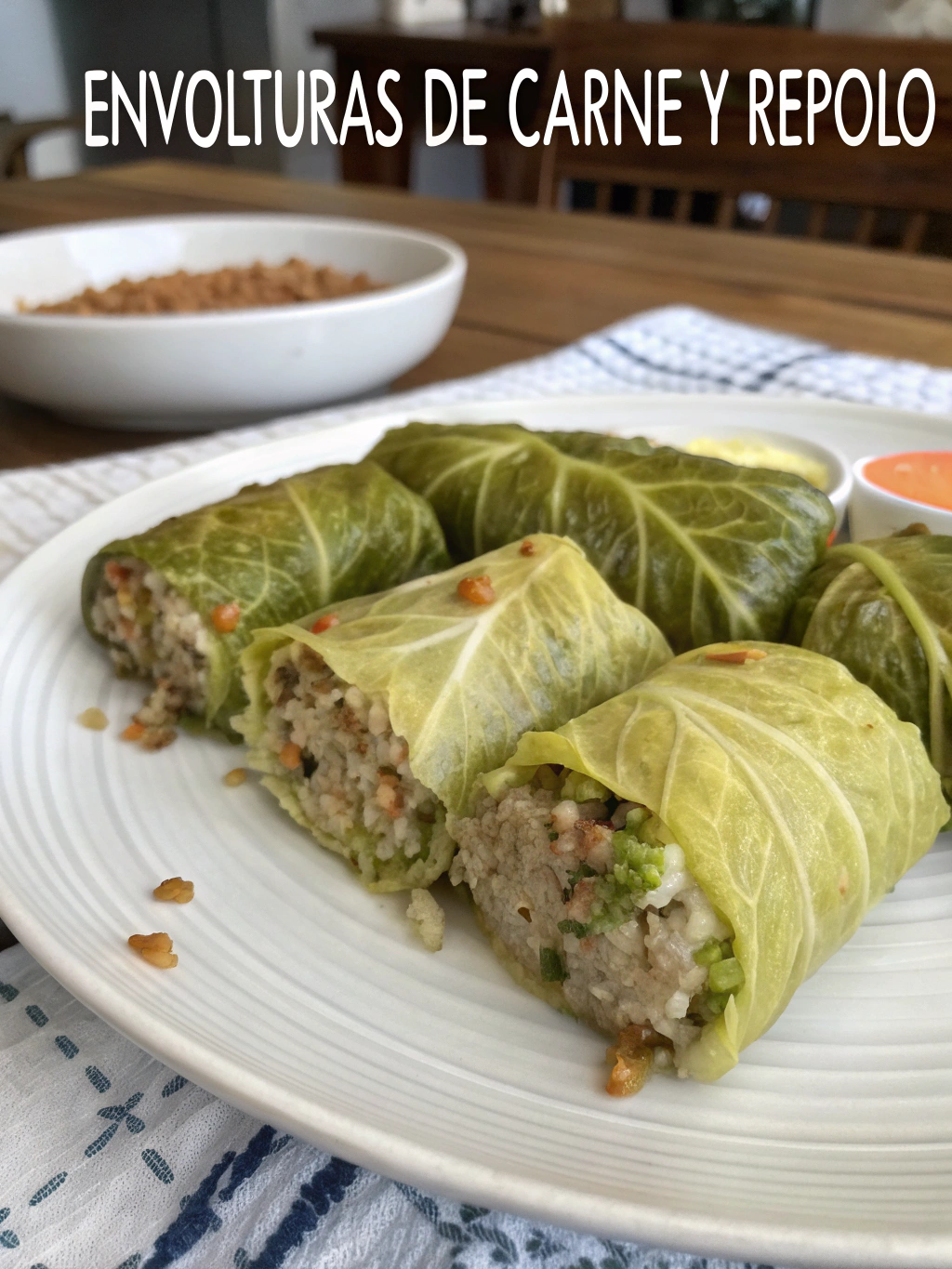 Envolturas de carne y repollo
