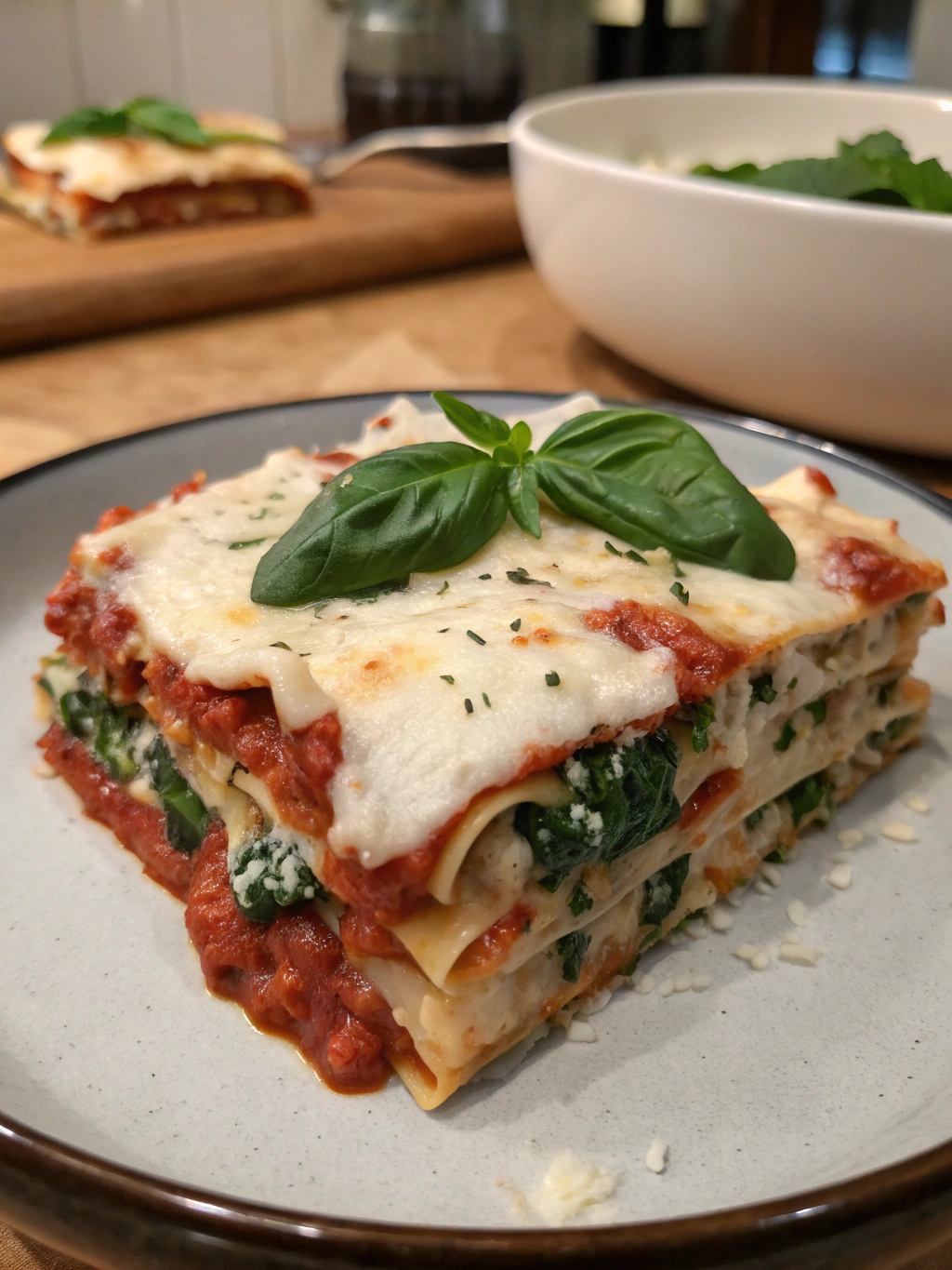 Lasagna de ricotta de tofu