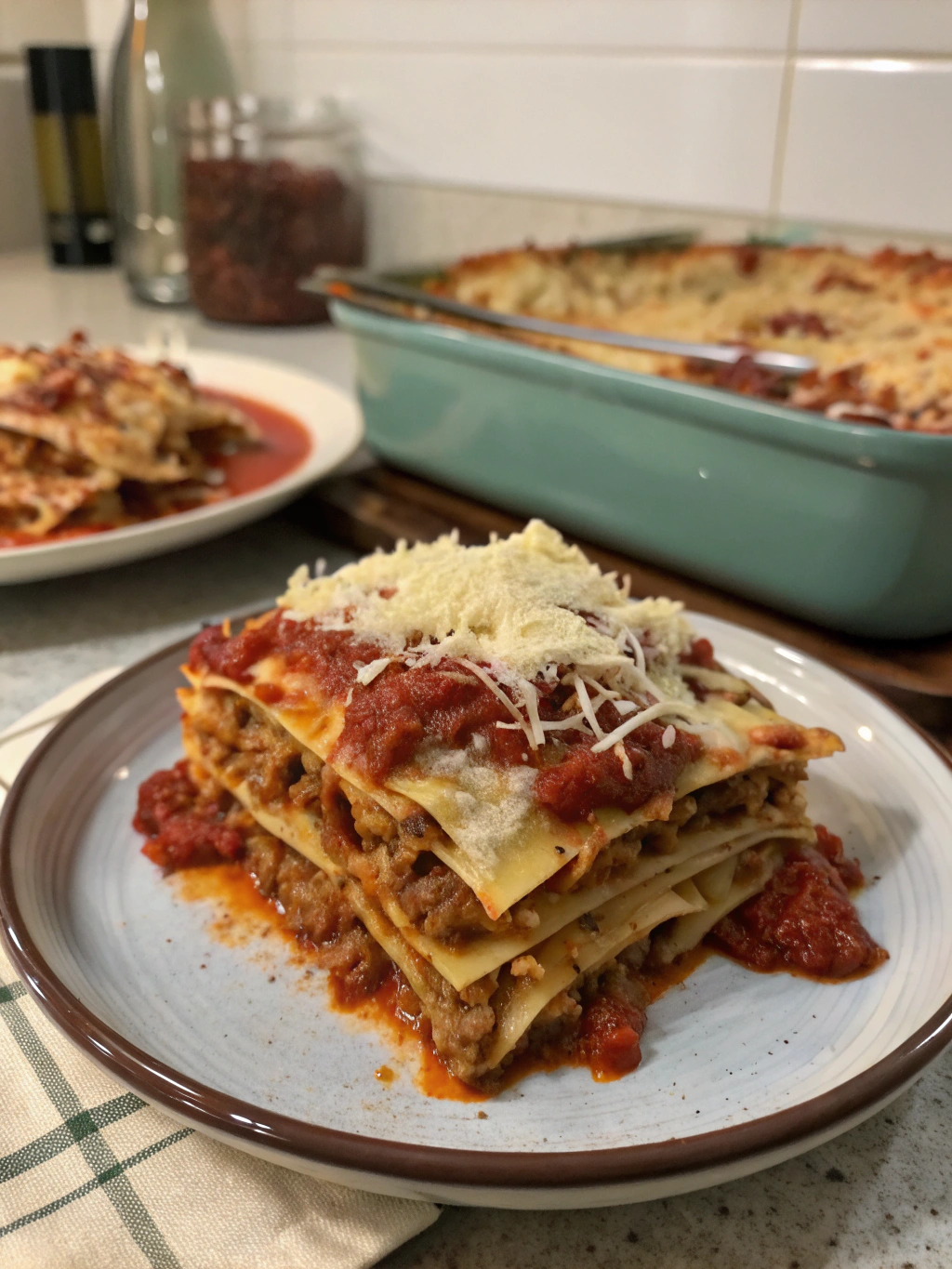 Lasagna rápida en sartén
