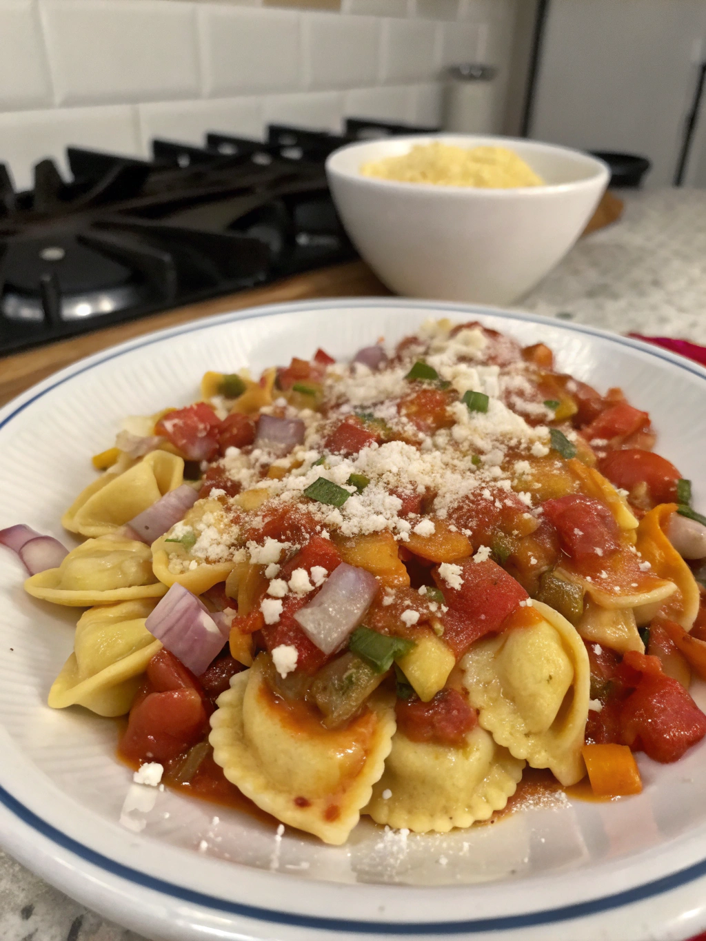 Mini-pastas a la mexicana