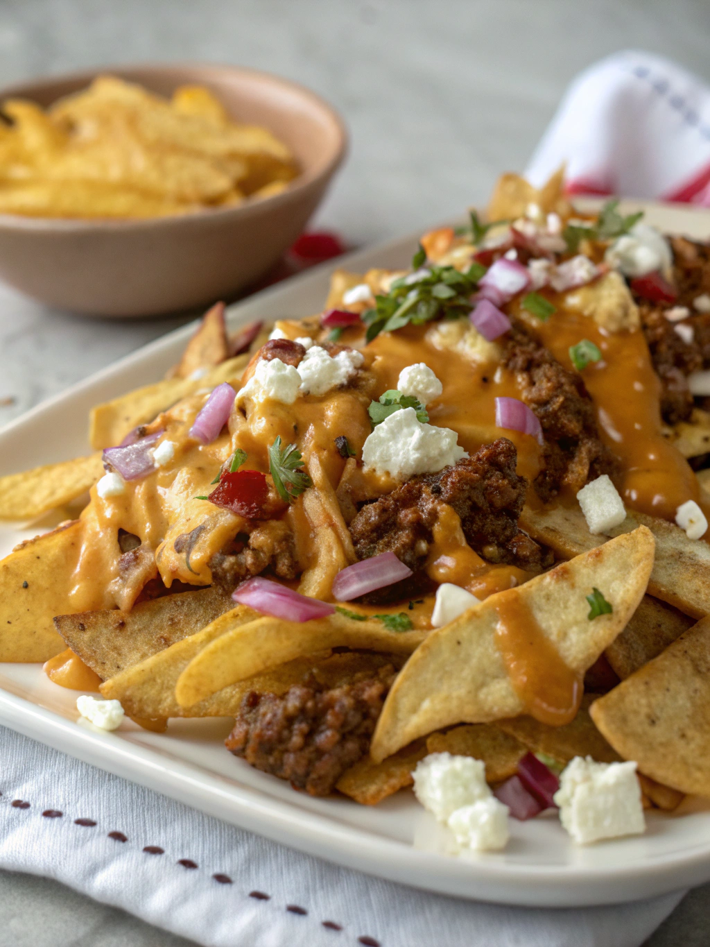 Nachos estilo poutine