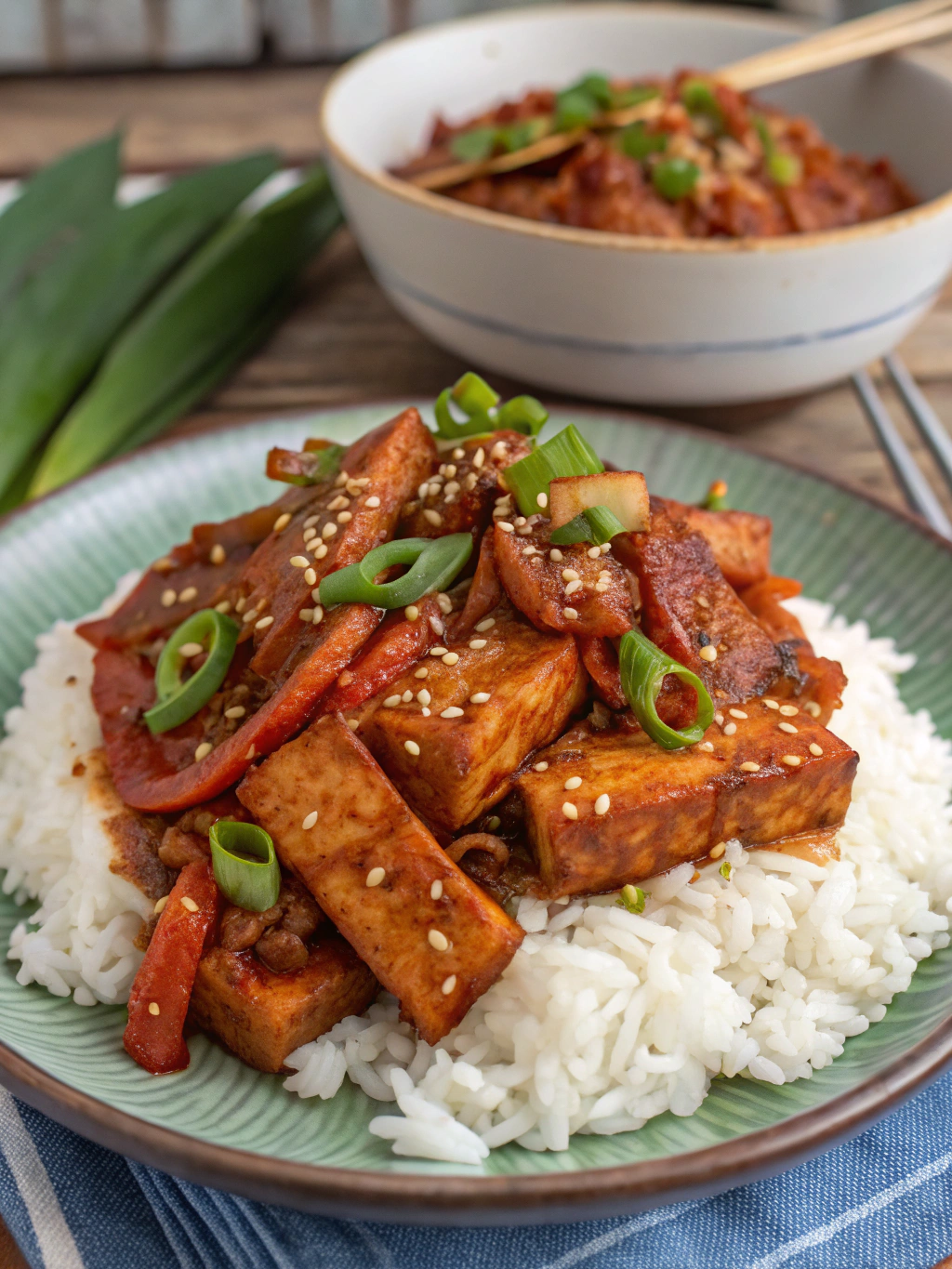 bulgogi picante de tempeh