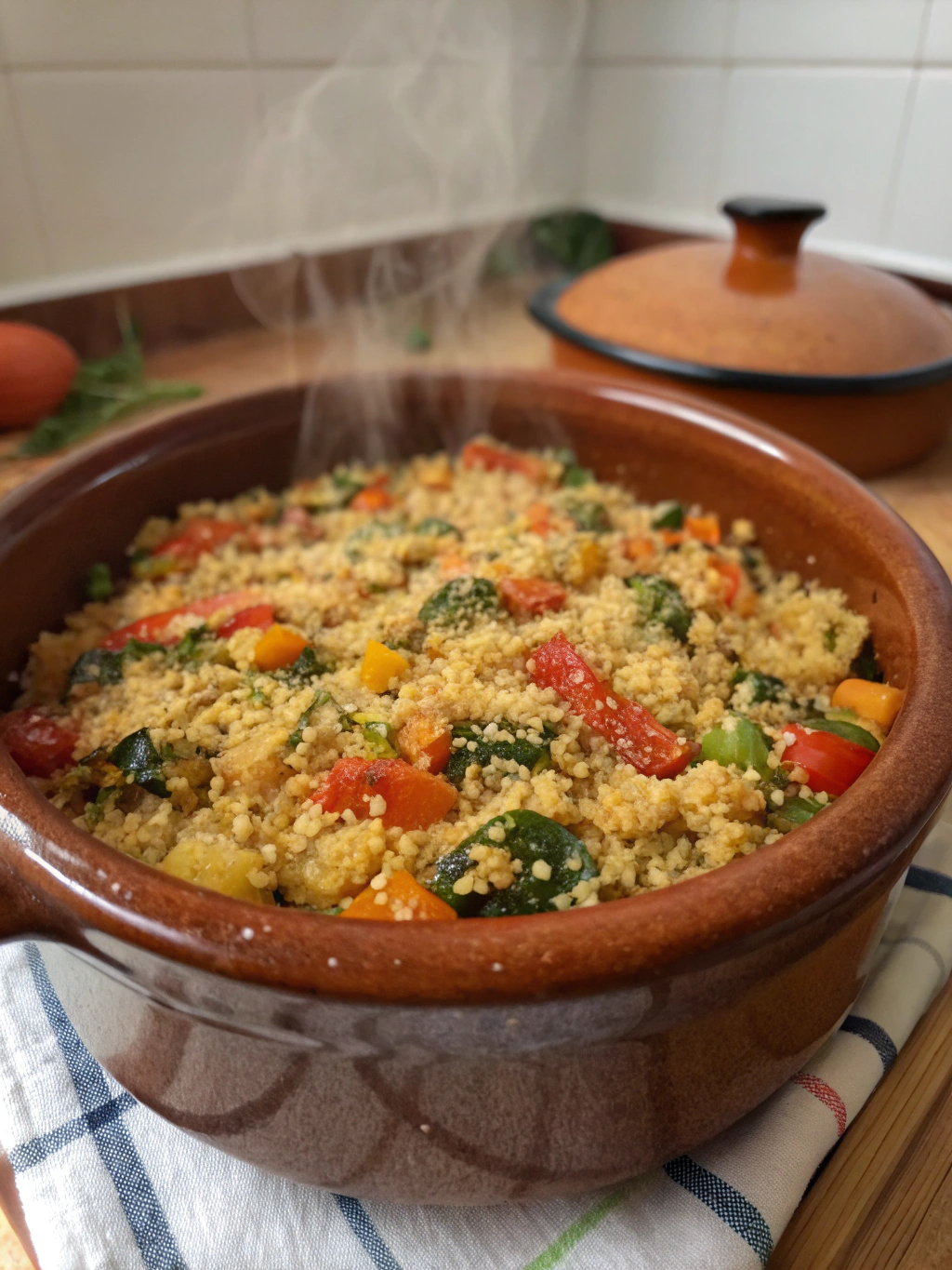 cazuela de quinoa al horno