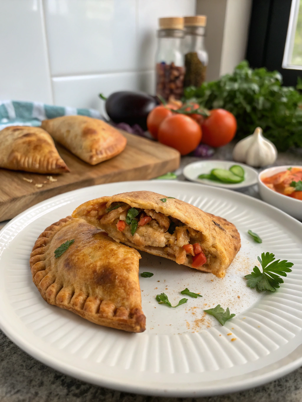 empanada de pollo saludable