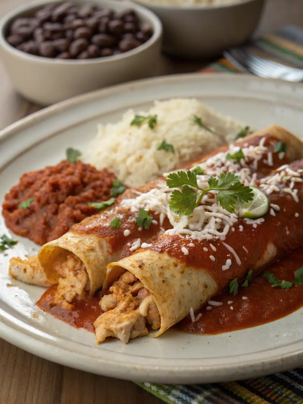 enchiladas de pollo
