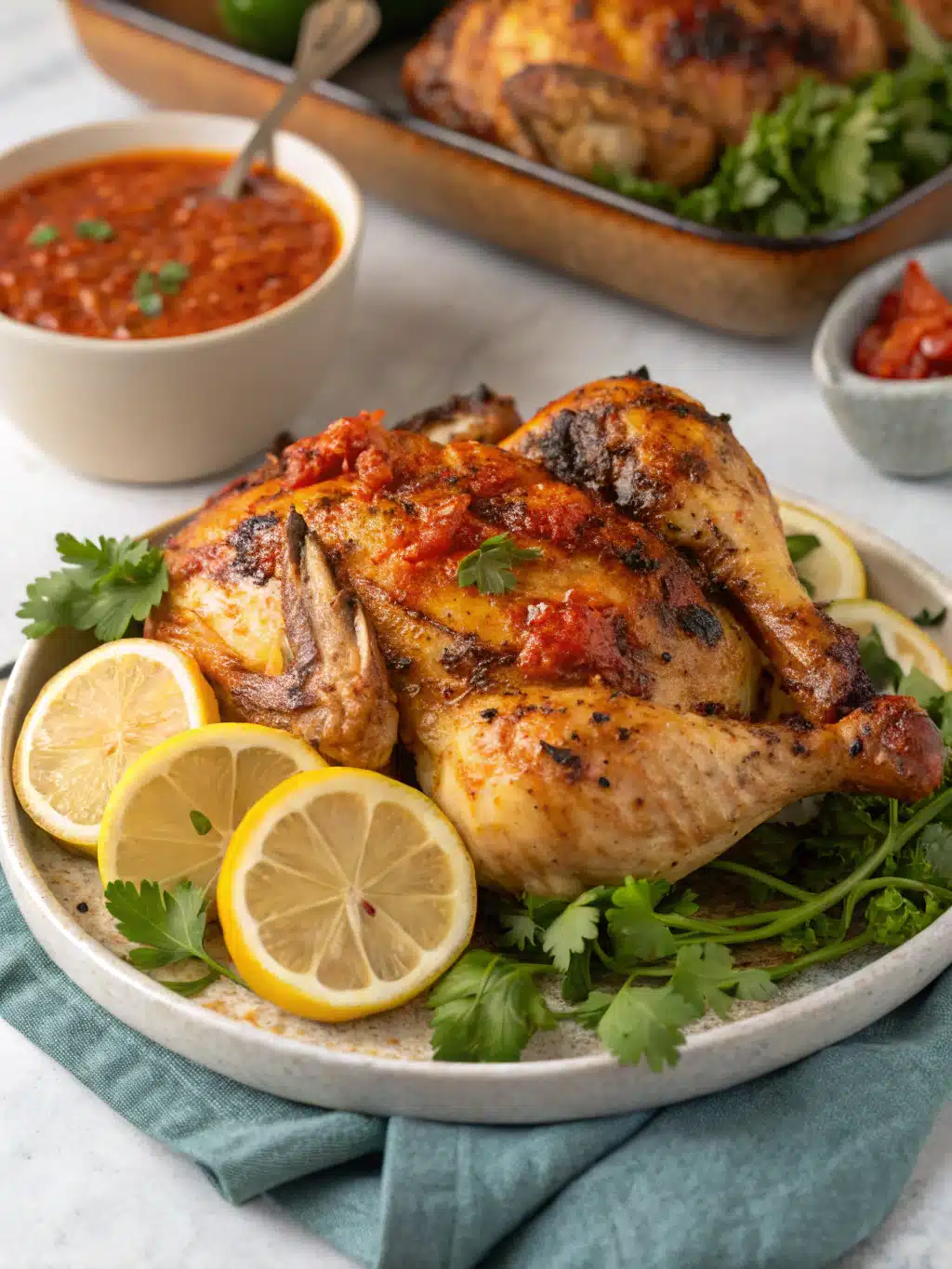 pollo al piri piri asado