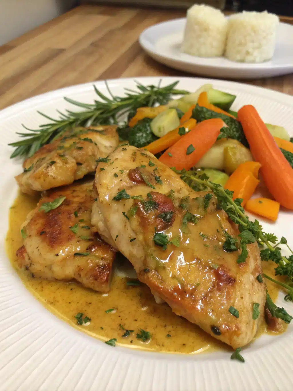 pollo con miel y mostaza