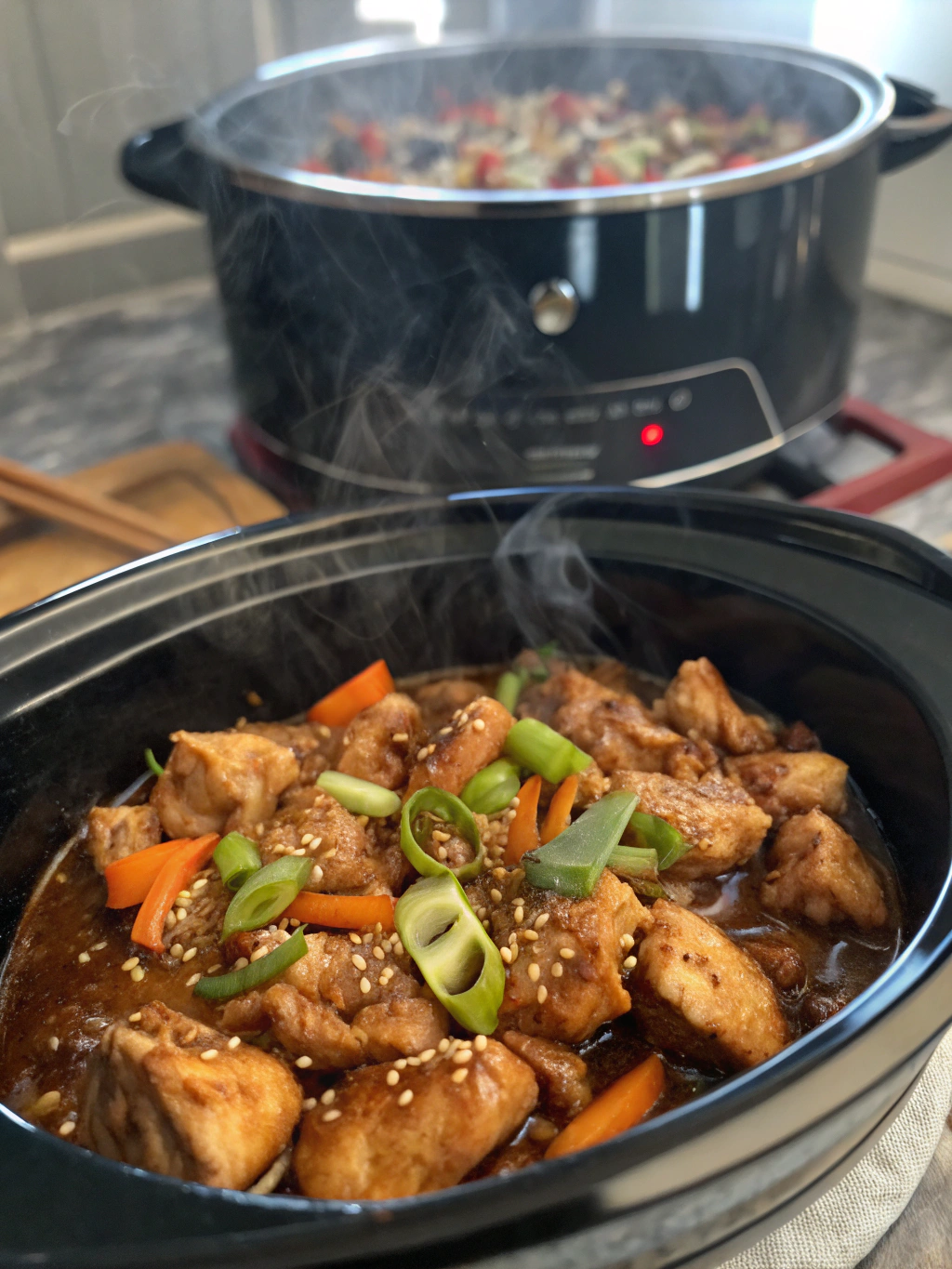 pollo teriyaki en olla lenta