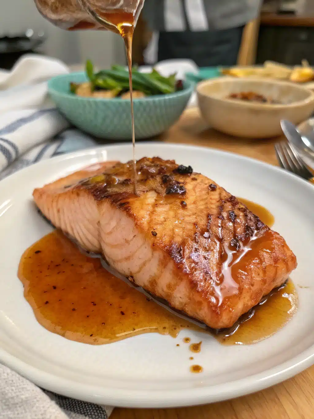 salmon con jarabe de arce