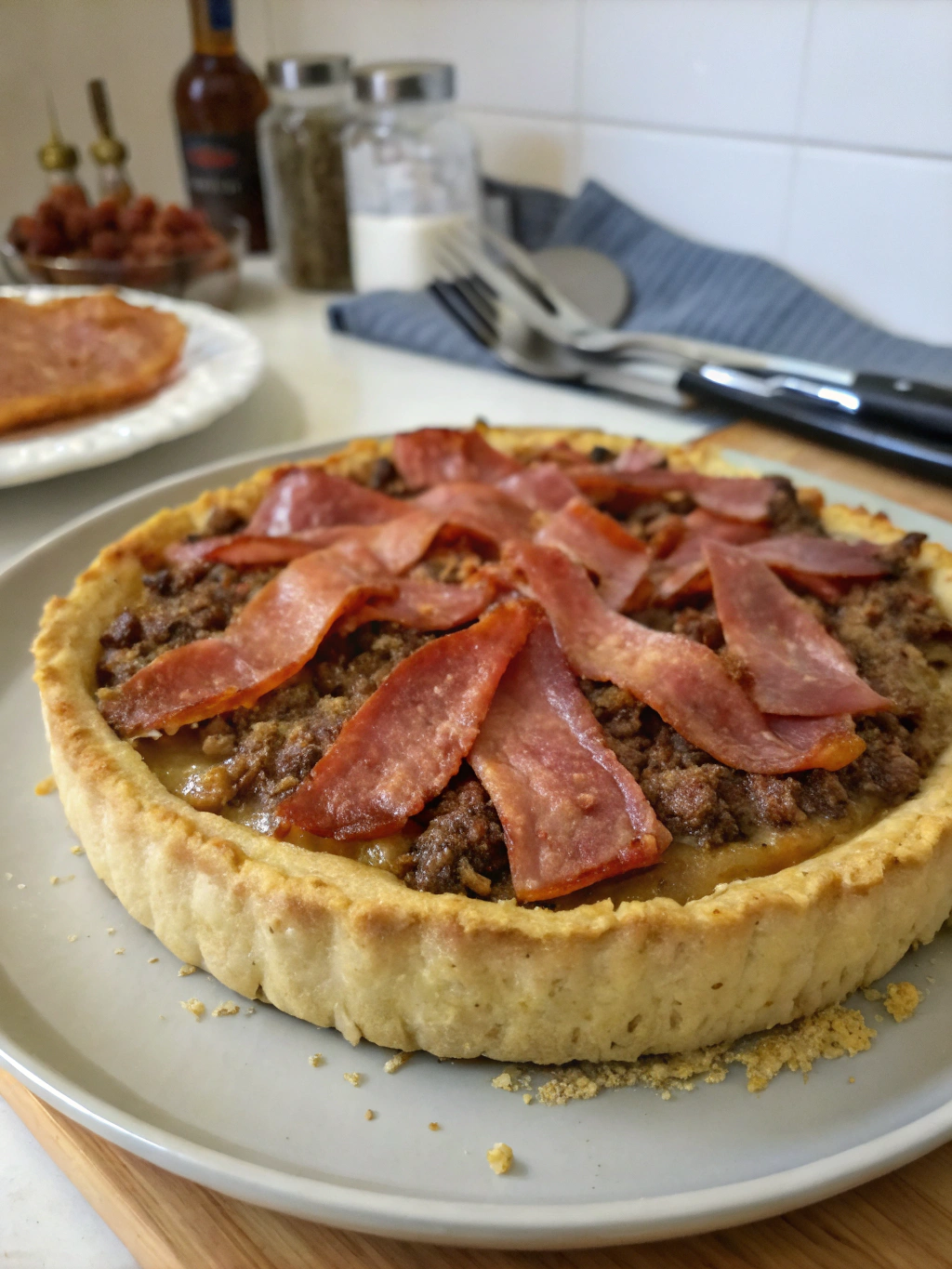 Pan de carne con tocino