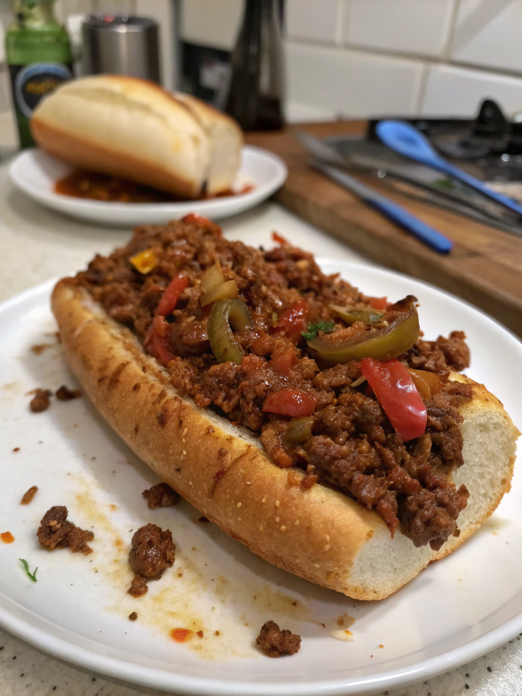 Pan trenzado sloppy joe