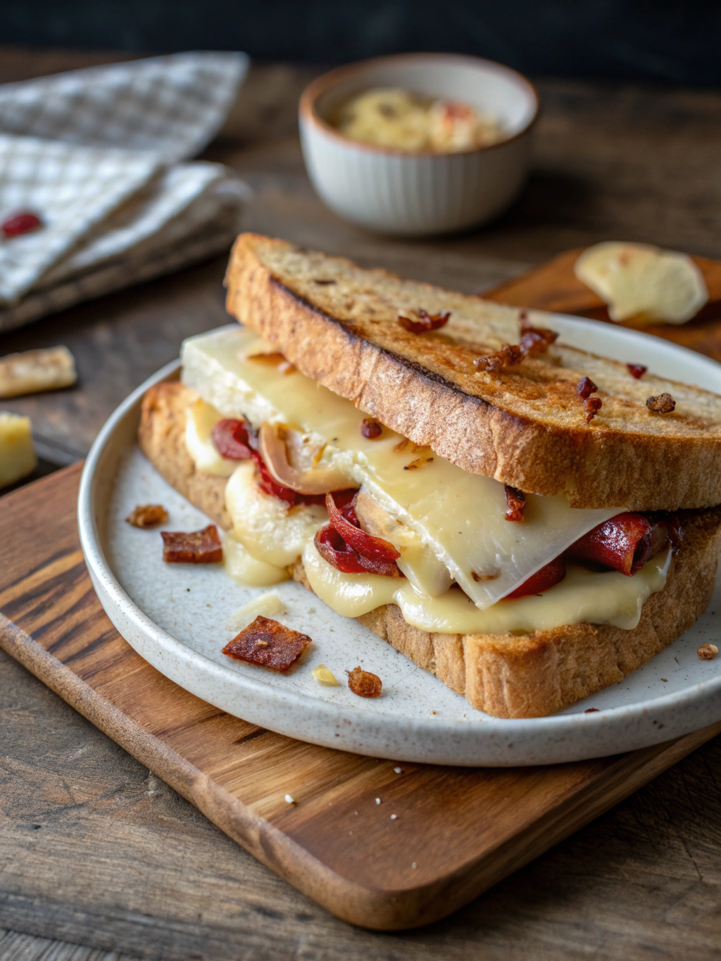 Sandwich de queso raclette